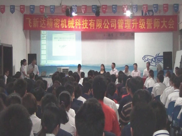 2011年6月3日，飛新達(dá)管理升級誓師大會召開